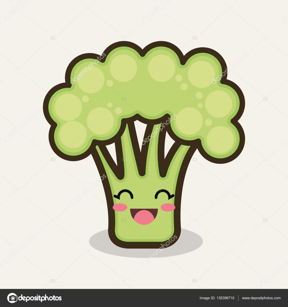 Desenho vegetal brócolis desenhos animados imagem vetorial de yupiramos©  135396710